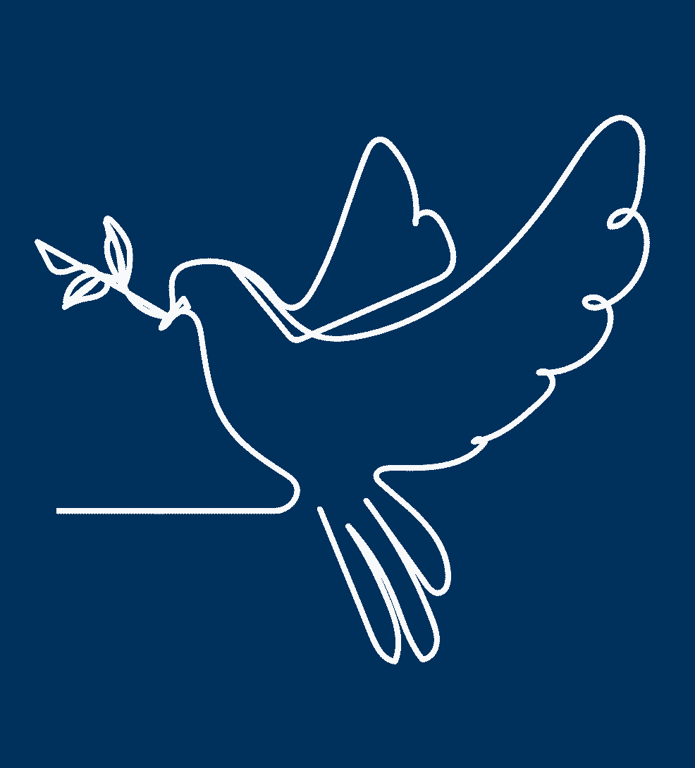 Dove holding an olive branch