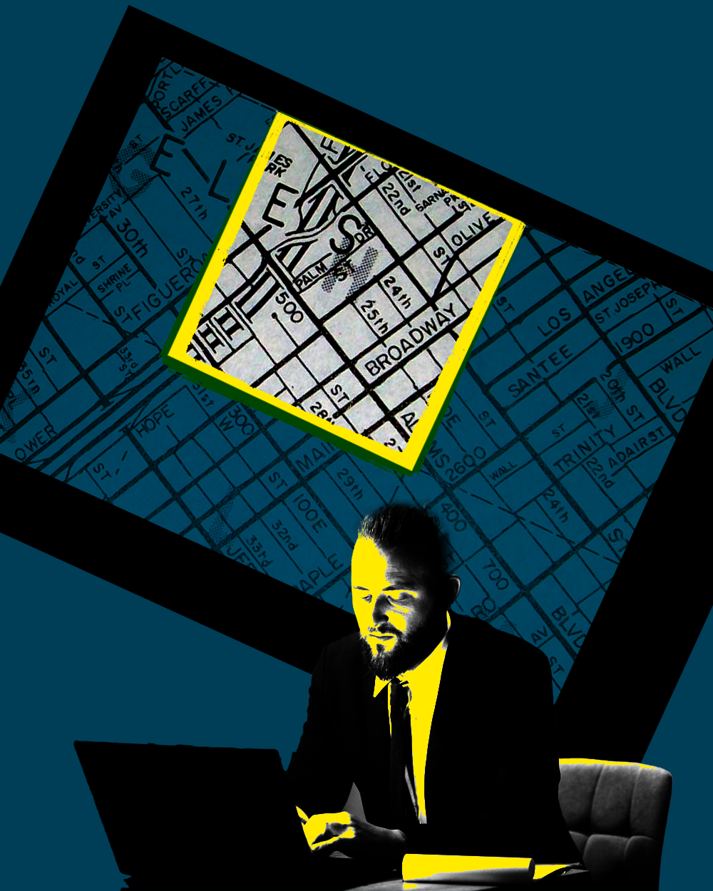 police officer using geofencing