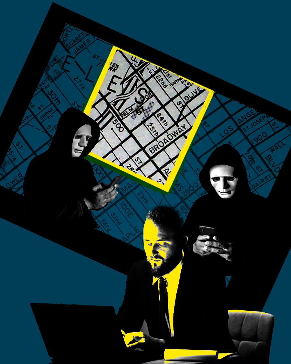 police officer using geofencing