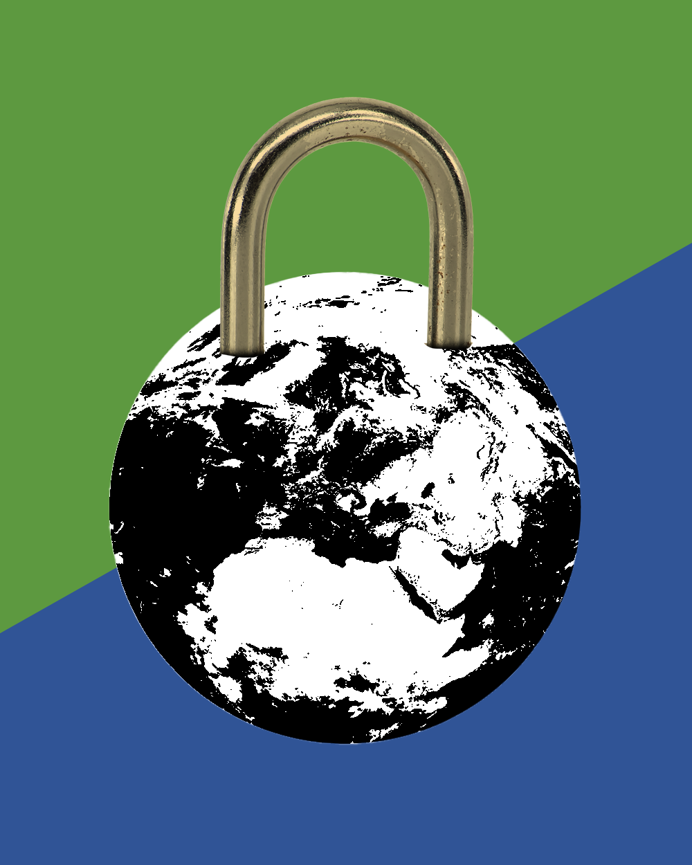 earth as a padlock