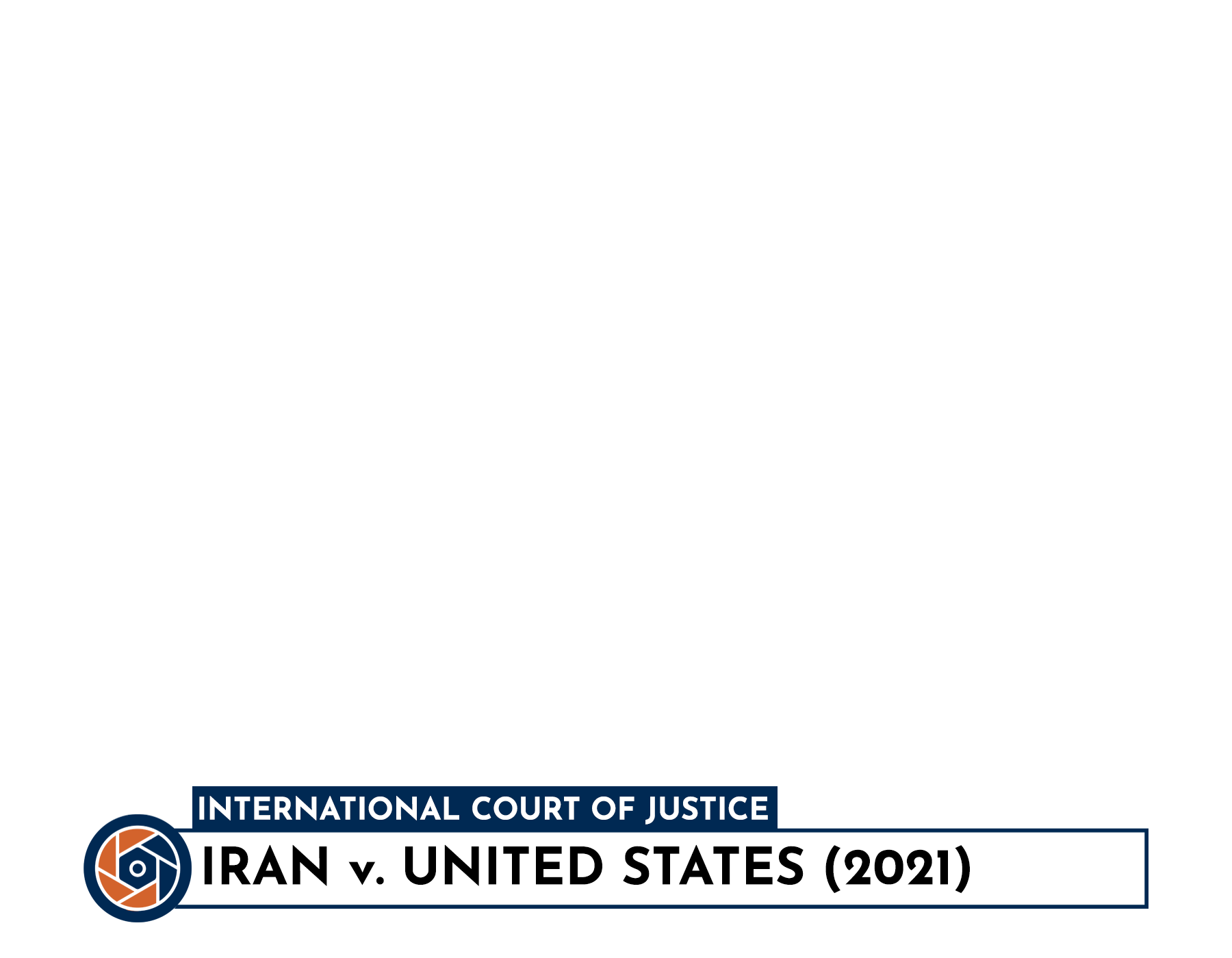 International Court of Justice: Iran v USA, Chyron