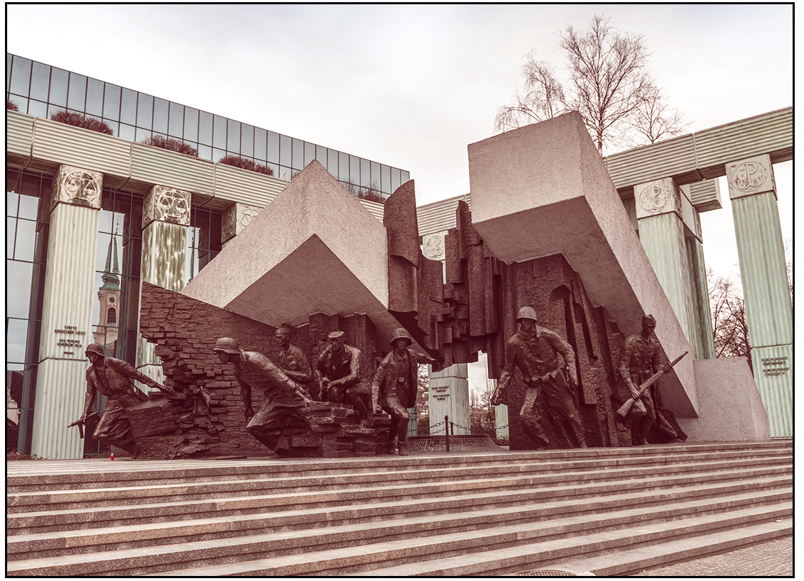 Monument to the Warsaw Uprising outside of the Supreme Court