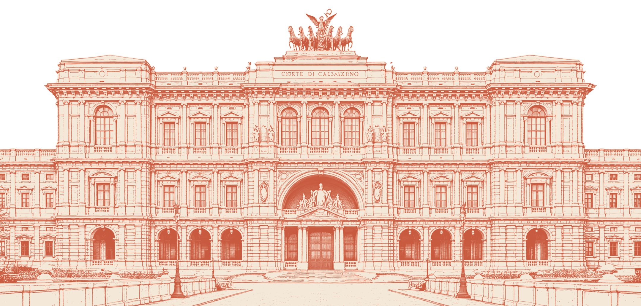 line drawing of Italy's Supreme Court of Cassation