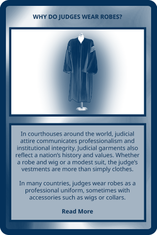 Back: Judicial Attire Quick Question Card
