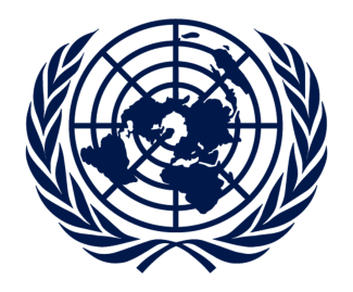 United Nations logo. 