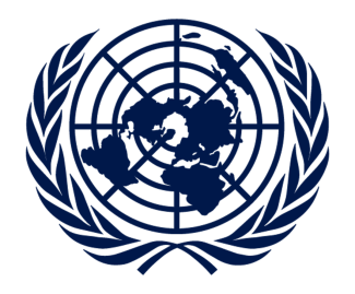 United Nations logo.