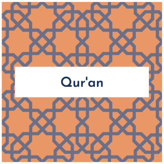 Quran with geometric pattern